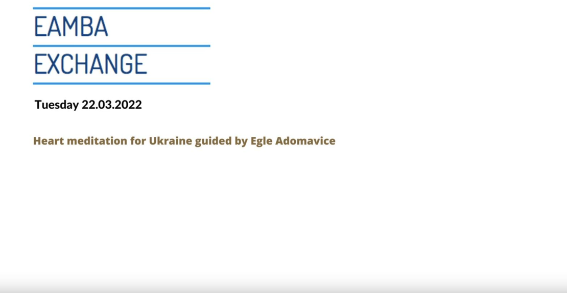 Guided meditation (EN). Hosted by Eamba Exchange