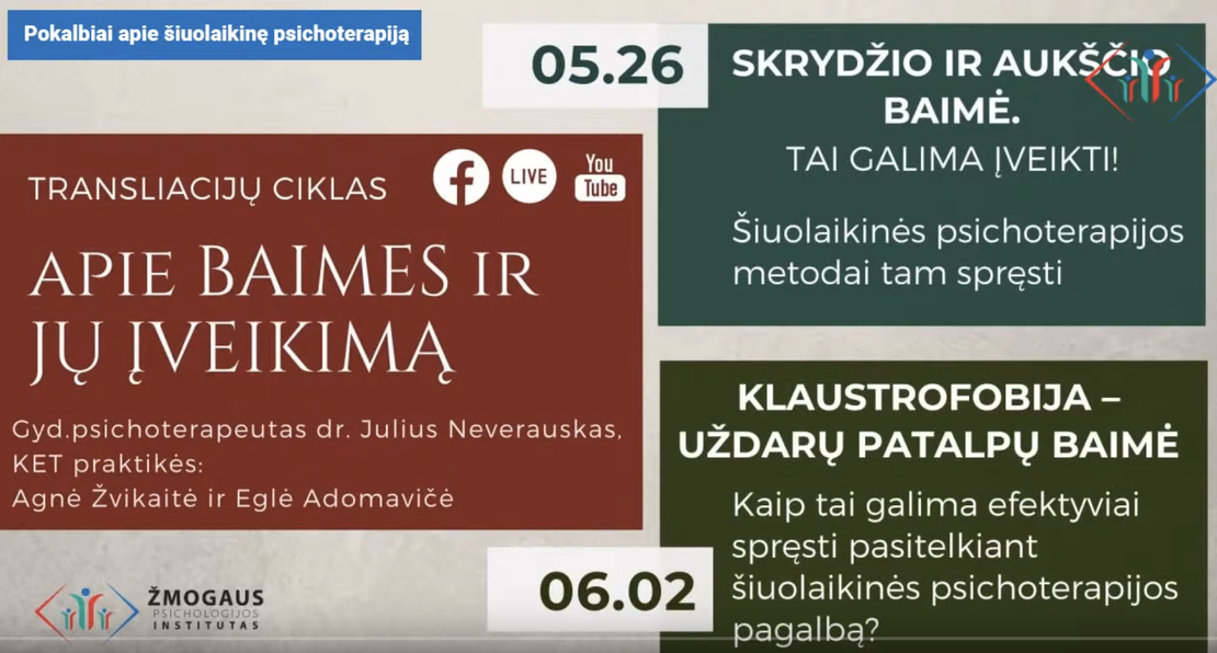 Edukacinis ciklas APIE FOBIJAS